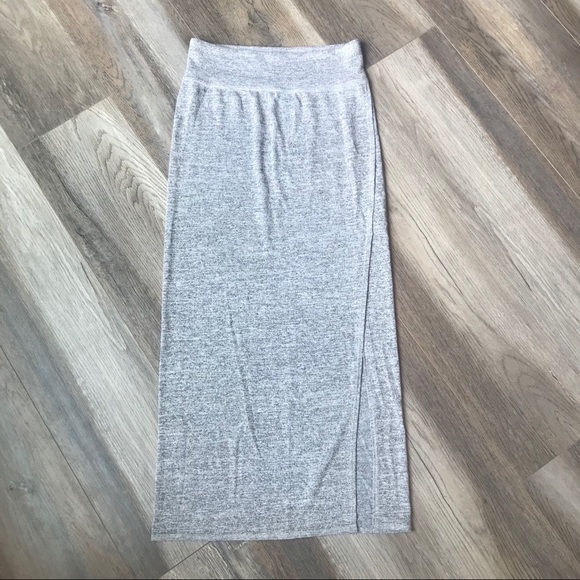 Light Grey Midi Skirt - Picture 1 of 1